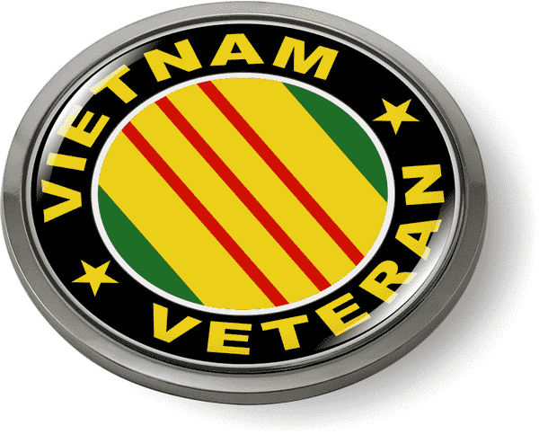Vietnam Veteran 3D Domed Emblem